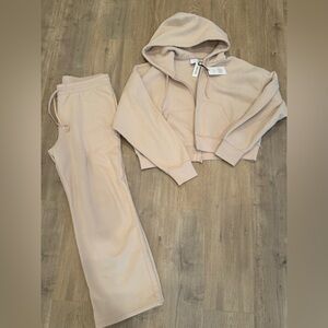BNWT light pink Aritzia sweatsuit XL